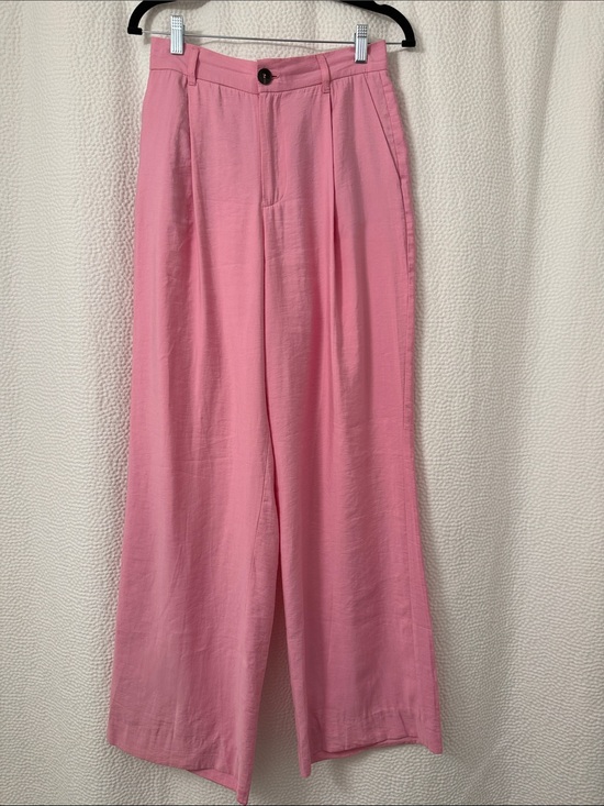 Zara Pants - Zara Pink Wide-Leg Trousers